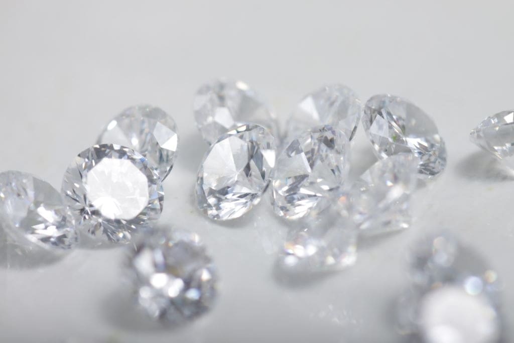 Cubic Zirconia White Gemstones